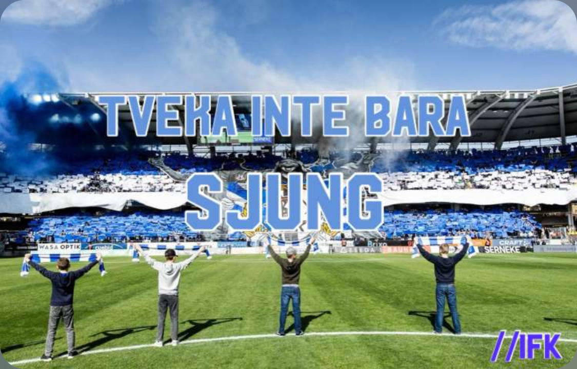 IFK Supporterklistermärke
