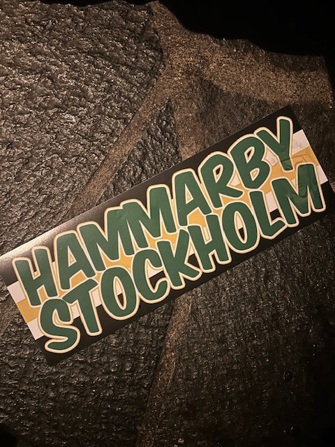 HAMMARBY STOCKHOLM – Stort Klistermärke för Bajen Fans
